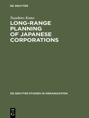 cover image of Long-Range Planning of Japanese Corporations